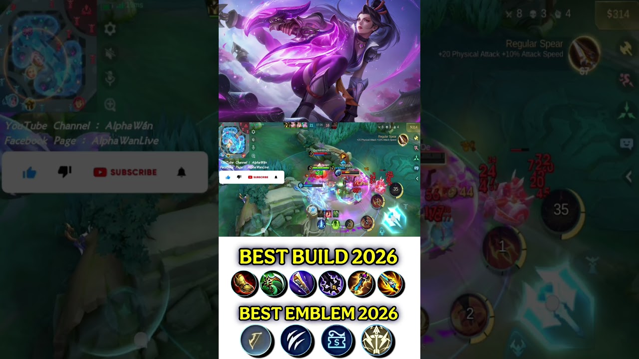 21 Kill MANIAC! Hanabi Gameplay ~ Hanabi Best Build 2026 ~ MLBB 