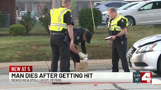 Man hit, killed by car while crossing St. Peters street