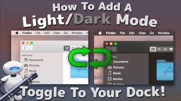 How To Add A Light / Dark Mode Toggle To Your Dock on MacOS