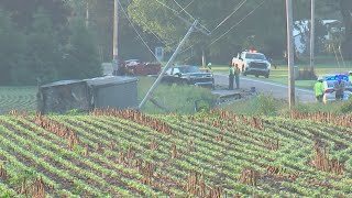 2 truck drivers seriously injured in Delaware County crash involving 4 vehicles