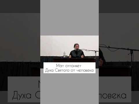 Мат отгоняет Духа Святого от человека. Отец Андрей Ткачёв