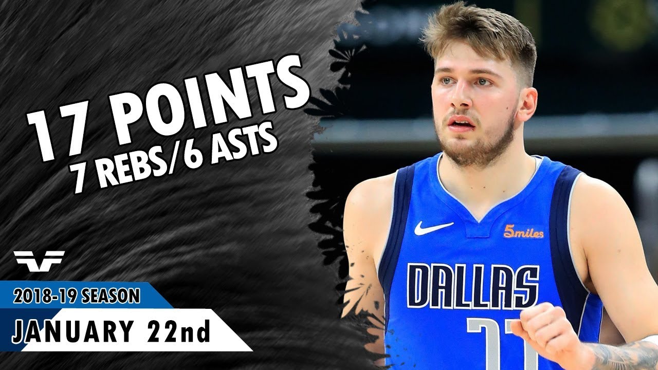Luka Doncic - 2019.01.22 - Mavs vs Clippers - 17 Pts, 7 Rebs, 6 Asts ...