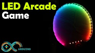 Arduino Project, LED Arcade game using Arduino and WS2812B LED strips, Arduino project for beginners