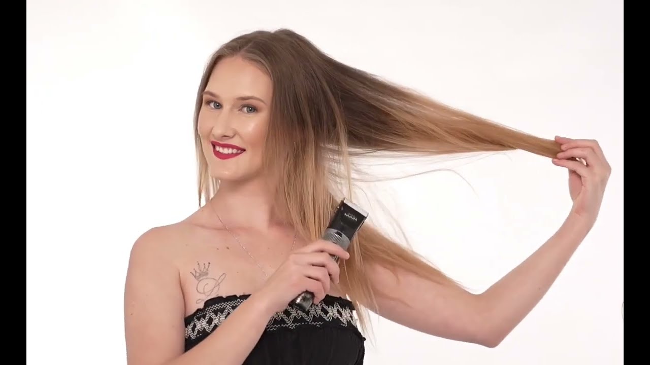 Beautiful lady from long to short till headshave with eyebrow shave transformation 