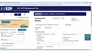 Evidence2Practice Ontario COPD Tool Demo for OSCAR Pro EMR
