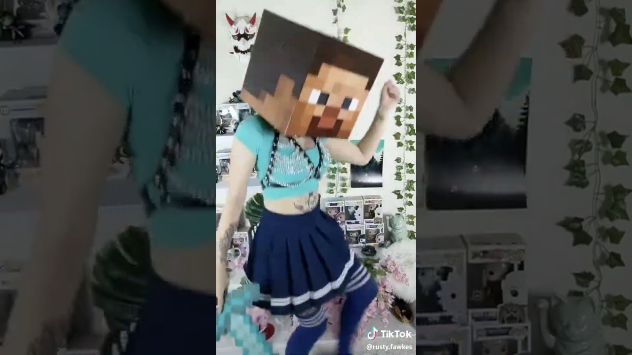Minecraft Steve Tik Tok Cosplay Youtube