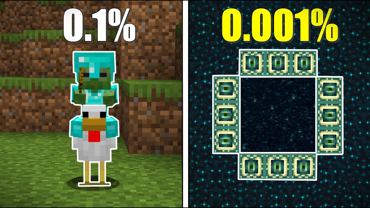 11 CHOSES EXTRÊMEMENT RARES sur MINECRAFT