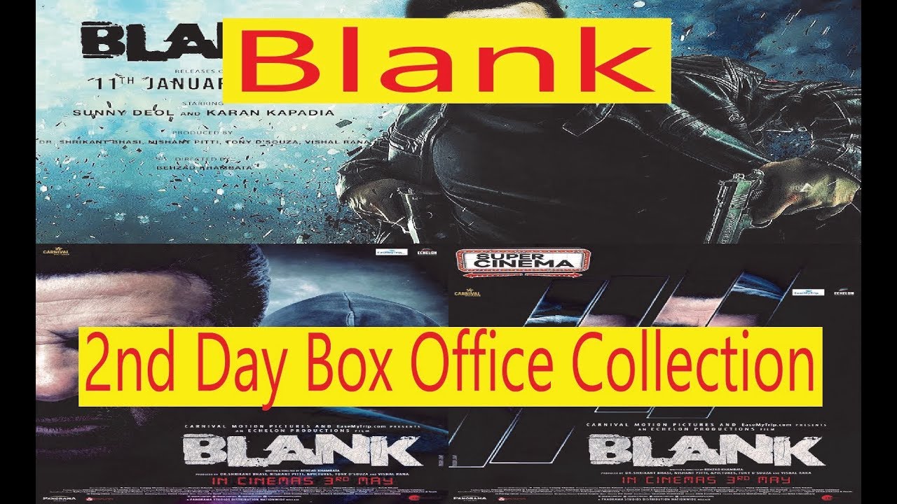 Blank 2nd Day Box Office Collection | Blank Movie Box Office Collection | Sunny Deol | Karan Kapadia
