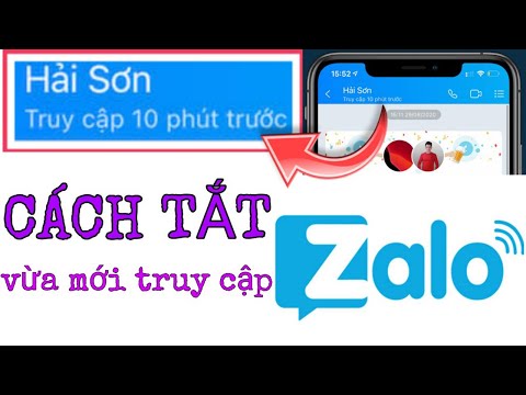 Video Cách tắt vừa mới truy cập Zalo || Mẹo hay trên zalo ||... - youtube