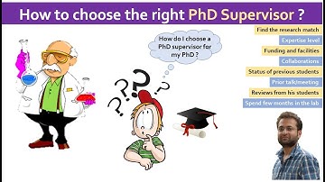 How to choose the right PhD supervisor?