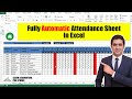 How to Make a Professional Attendance Sheet &amp; Salary Sheet in Ms Excel l Learn Accounting Pro Studio