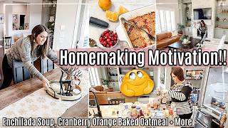 NEW! HOMEMAKING + CLEAN WITH ME 2023 :: Real Life Cleaning Motivation + NEW Recipes!