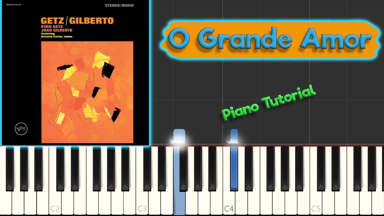 Antonio Carlos Jobim - O Grande Amor - Jazz Piano Tutorial (with comping example)