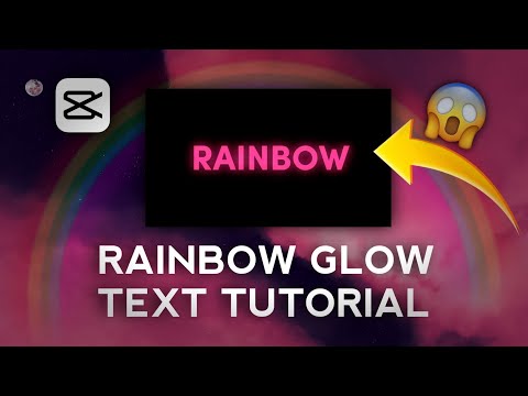 RAINBOW GLOW TEXT TUTORIAL || CAPCUT TUTORIAL