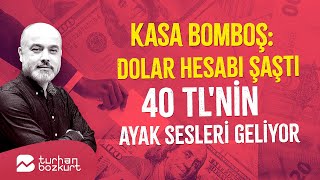 Kasa bomboş: O dolar hesabı hiç öyle değil, 40 TL'nin ayak sesleri geliyor | Turhan Bozkurt