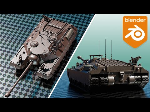 Blender Tank Modeling Timelapse | T-95 Superheavy Tank (Arijan)