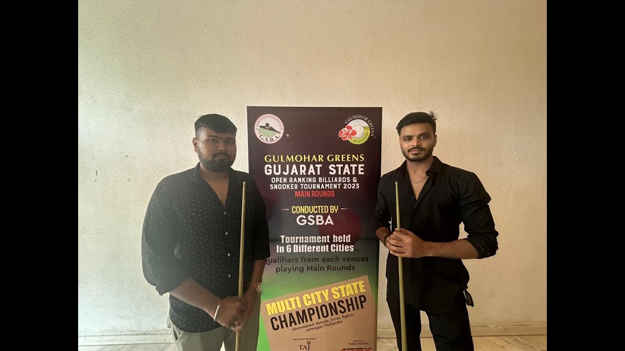 Gaurav Vara vs Het Patel Gulmohar Greens Gujarat State Open Ranking Snooker Tournament