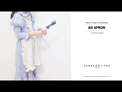 How to knit an apron(5~6Y), knitting apron, Alice apron, 아기 드레스 뜨기, 앨리스에이프런 , 대바늘 [Part2]