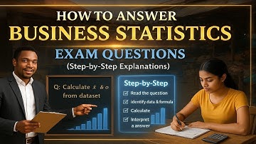 How STUDENTS score 100% in Business Statistics Exams in 2025, Pt.1 #businessstatistics