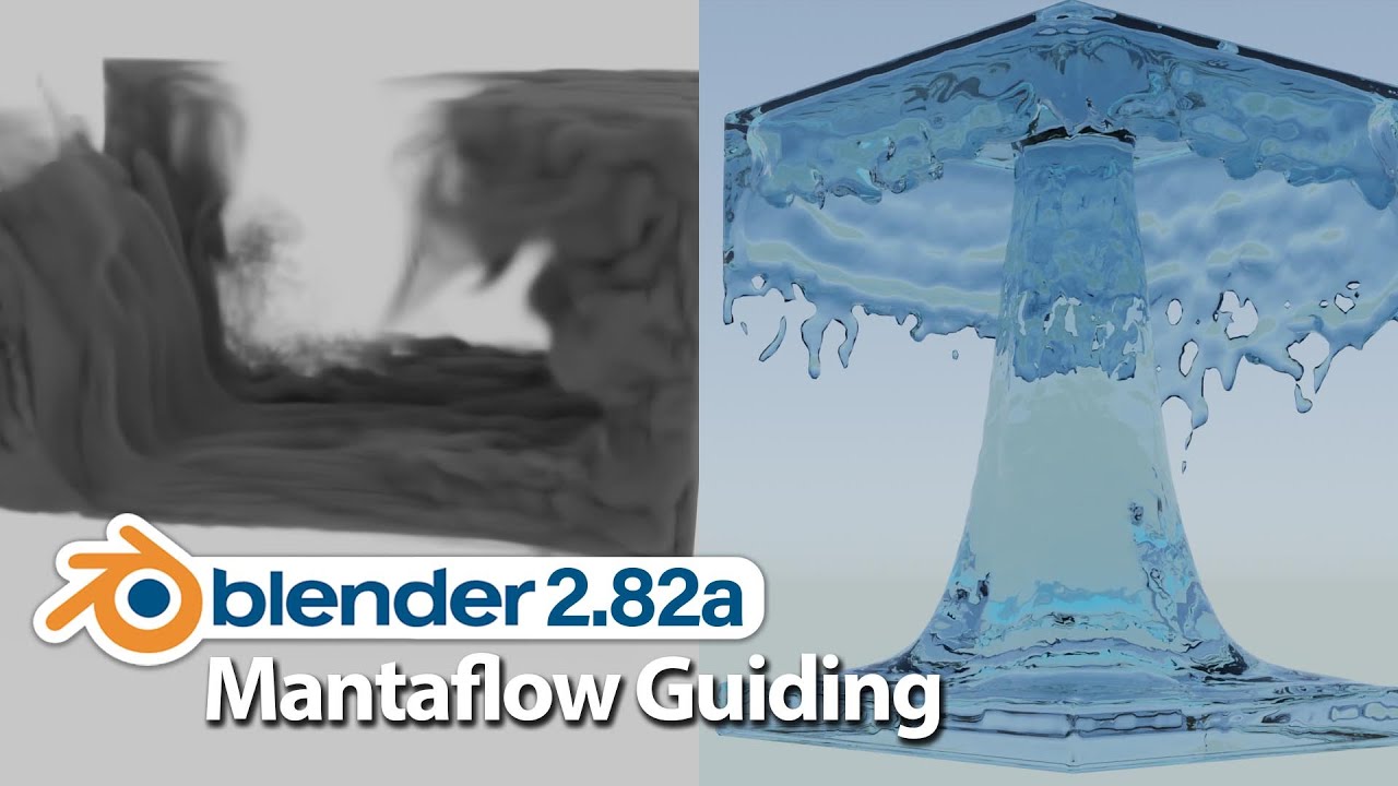 Asien gå på arbejde lokal Blender Tutorial - Mantaflow Guides Smoke & Fluid Simulations - YouTube