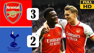 Arsenal VS Tottenham Full Match Highlights (23) | SON, SAKA GOALS