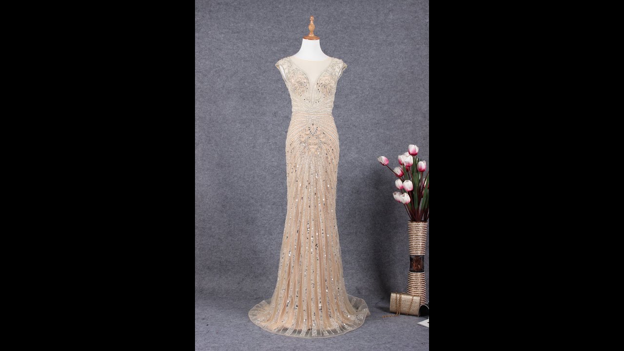 Luxury Beading Evening Gowns 24668 YouTube
