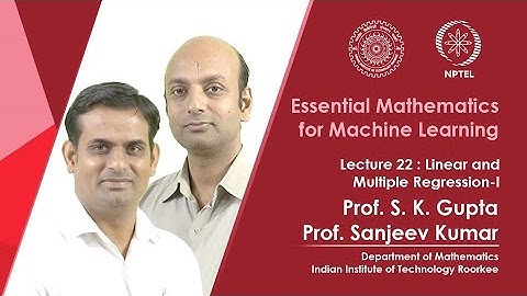 Lecture 22: Linear and Multiple Regression-I