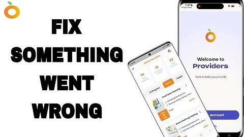 How To Fix And Solve Something Went Wrong On Providers App | Final Solution