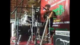 SALAHUDIN AL AYUBI - ANGKUH LIVE IN BOROBUDUR EXTREME FEST (DRUM CAM)