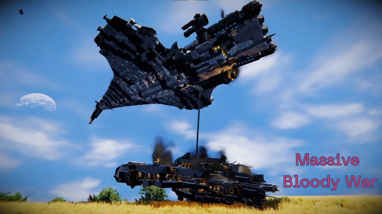 Space Engineers PVP - Faction Warfare - Atmospheric Earth Fleet Battle ...