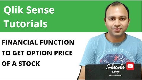 Qlik Sense Financial Function for calculating the Option Price | Abhishek Agarrwal