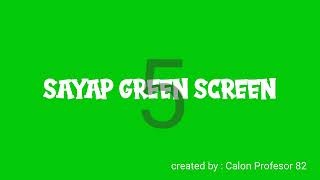 Mentahan sayap green screen effect nocopyright
