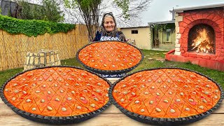 Traditional Azerbaijani Baklava Recipe with Lots of Walnuts! Easy Dessert Recipes!