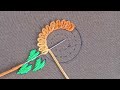 3D allover flower design hand embroidery tutorial,hand embroidery designs by Rup Handicraft