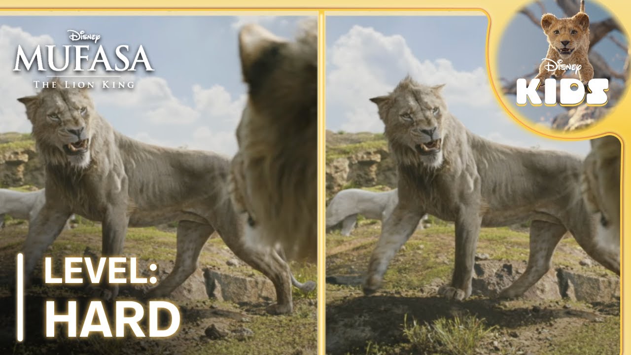 Spot the Difference | Level: HARD | Mufasa: The Lion King | Disney Kids