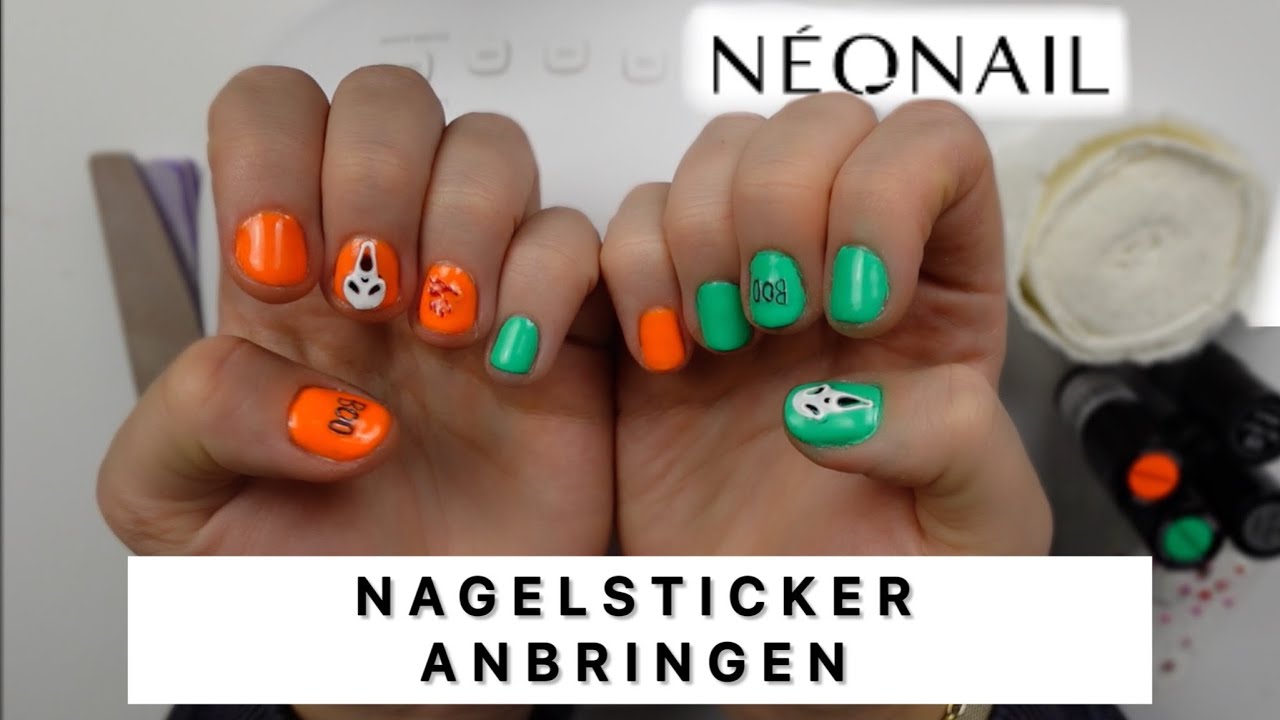 Allydrew Gruselige Halloween-Nagelsticker – 3 Bögen Mit Kürbissen, Fledermäusen, Hexen & Mehr
