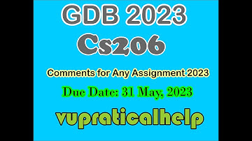 cs206 gdb solution 2023