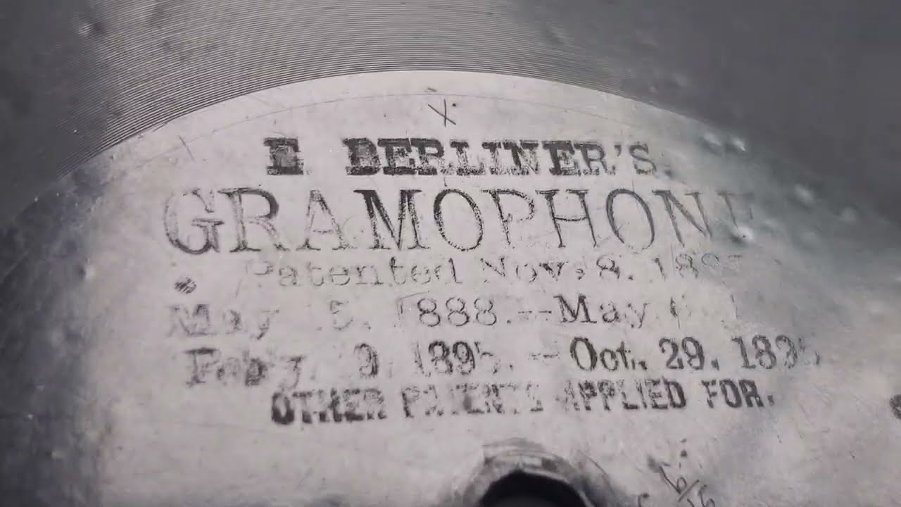 Nearer My God To Thee (Steve Porter) Berliner Record 915 X from 1897, phonograph gramophone records