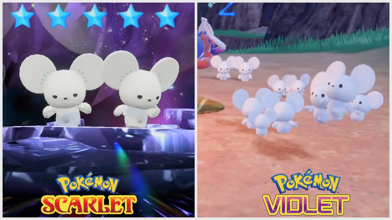 Pokémon Scarlet & Violet - Couple Tandemaus Tera Raid 4 star with Maushold