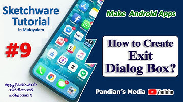 How to Create Exit Dialog box in Sketchware