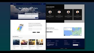 Master Create Flight And Ticket Booking Website Using HTML & CSS