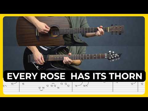 Every Rose Has Its Thorn - Poison | Tabs | Guitar Lesson | Cover | Tutorial | Solo |All Guitar Parts