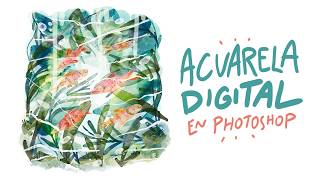 ✨A Cozy Digital Watercolor Painting Process /  Photoshop Real Time