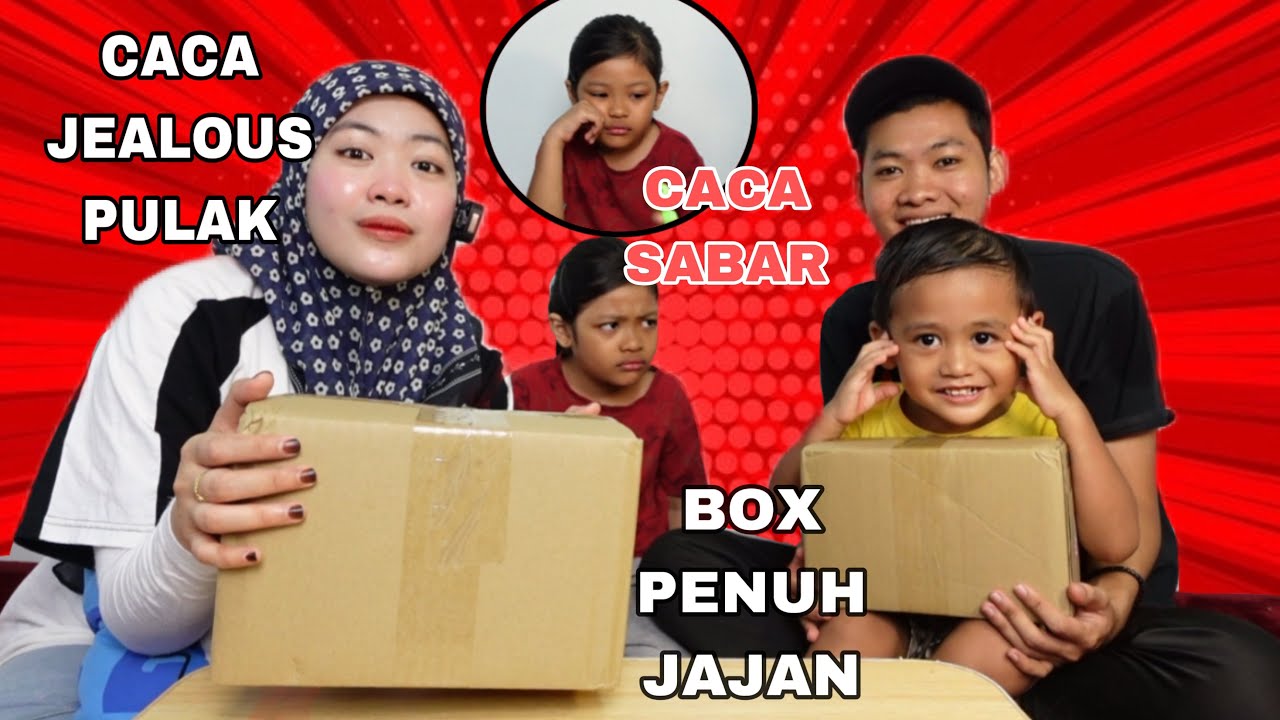 ALAMAK❗️CACA JEALOUS RAYYAN DAPAT BOX PENUH JAJAN ,TENGOK APA JADI 😱‼️