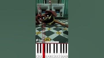 CatNap + DogDay Edit (@EddiePlaytimeShorts) Poppy Playtime 3 - Octave Piano Tutorial