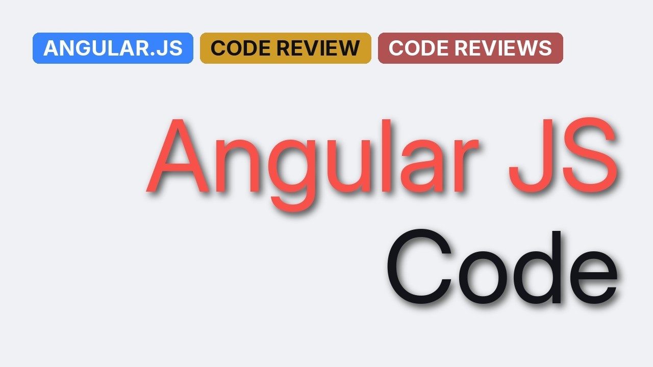 Code Review: Angular dropdown menu - YouTube