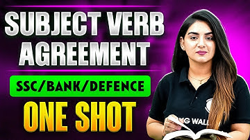 Subject Verb Agreement in English Grammar | English for Bank / SSC / Defence Exams | by Anchal Ma