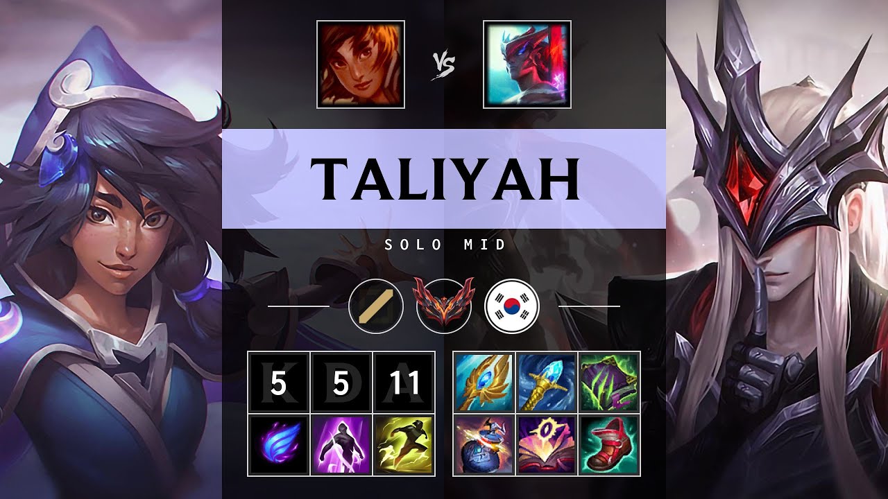 Taliyah Mid vs Yone - KR Grandmaster Patch 25.21