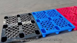 Nine feet griding surface plastic pallets, size: 1000*800*140mm. #palletstoragerack #plasticpallets