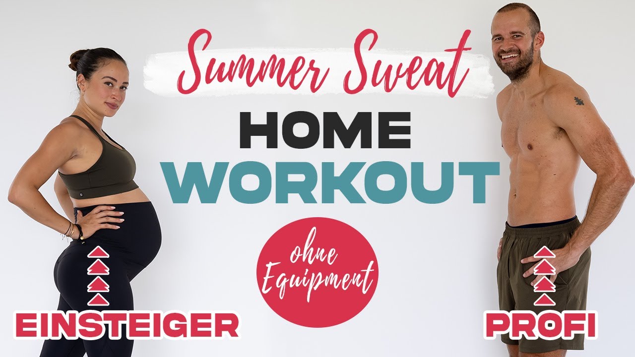 HOME WORKOUT ohne Equipment | Für Anfänger und Profis | 3 LEVEL HIIT für den kompletten Körper